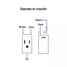‣ Placa acero interruptor Lisboa 1.5 mód... | Volteck
