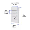 ‣ Placa armada blanca 2 interruptores... | Volteck