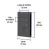 ‣ Placa Lisboa 2 interruptores y contacto... | Volteck