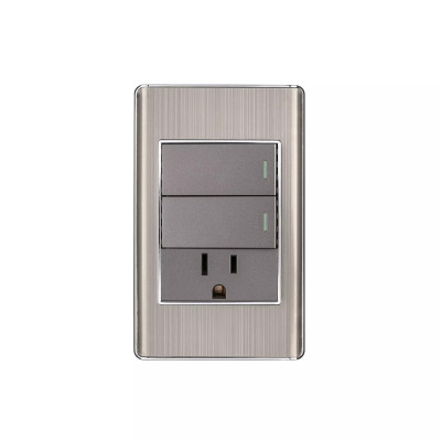 ‣ Placa armada Lisboa 2 interruptores... | Volteck