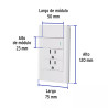 ‣ Placa armada Lisboa: interruptor y 2 contactos... | Volteck